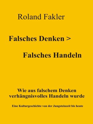 cover image of Falsches Denken > Falsches Handeln